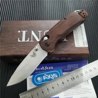 Benchmade 15031 HUNT North Fork Axe Pliant Couteau 2 97 S30V Blade Wood Stabilized Wood Pocket Pocket Tactical Couteaux Tactical Camping Hunt196L