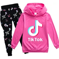 Tik Tok Boys Clothing Set Teen Girls Hoodies Kids Spring Autumn 3d Letters Print Tracksuits Street 캐주얼 힙합 스웨트 셔츠 Trousers3351