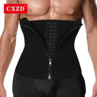 CXZD Men Taille Zipper voor gewichtsverlies buikbestrijding Sport Corset Trainer Trimmer Gordel Body Shapewear Belt Vet Buring227i