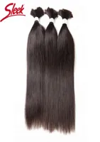 İnsan Saç Dökünü Şık 30 inç İnsan Saç Paketleri Örgü için Düz Toplu Tığ Örgütleri Tek Brezilyalı 6059321