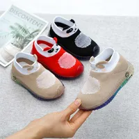 2020 Summer Baby Boys Chaussures Enfant Slip-on First Walkers Toddler Striped Canvas Sneaker Bebek Ayakkabi B002310E