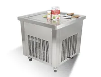 EU USA ETL CE Single Square 5252cm PAN Voedingsverwerkingapparatuur Gebakken ijsmachine Frozen Yoghurt Maker6750521