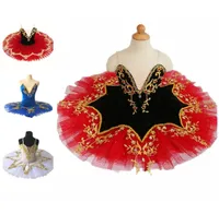 Rok Balet Profesional Baru Tutu Rok Anakanak Hitam Dan Merah Kostum Tari Perut Gaun Bordir Emas 220808