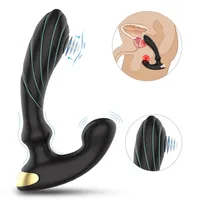 Sex Toy Massager S-Hande Drop Butt Plug Plug Vibrator Prostata Анальные мужские секс игрушки для Men254Z