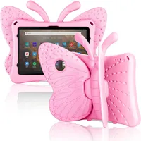 귀여운 나비 충격 방지 태블릿 PC 케이스 가방 EVA 폼 슈퍼 보호 스탠드 iPad 2 3 4 iPad Mini 1 2 3 10 5 Tabelt 7 IPA240U