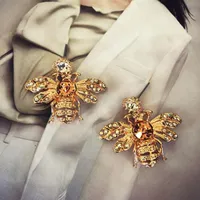 Dangle Chandelier Fashion Marca Design Bee Brincos de Bee Animal Earring Pearl Party Women Woman Jóias Gold Trend Alloy Única Lik262a