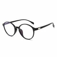 선글라스 유니osex 컴퓨터 안경 빈티지 타원형 림 반 푸른 빛 안경 비 처방 렌즈 감소 눈 피로 FS99