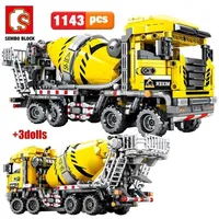 Sembo City Engineering Bulldozer Crane Car Truck Excavator Roller Blusts Blocks Строительные кирпичи игрушки для детей 220414317C