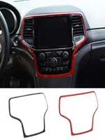 ABS Car Dashboard Navigation Cover Decoration Trim For Jeep Grand Cherokee 2014 UP Auto Interior Accessories9023840