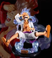 Anime Manga 17cm Figura Luffy Gear 5 Action Sun God Nika PVC Figurine Estatua Collectable Model de muñecas Juguetes 220924