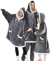 Bedsure Wearable Blanket Hoodie Sherpa Fleece Hooded Blanket for Adult as A Gift Warm Comfortable Blankets Sweatshirt with Giant1105081
