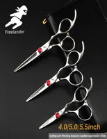 405055quot Silver Japanese Hair Scissors 440c مقص تسعر رخيصة تصفيف الشعر القصي بقص Hairdresser Hair7953415