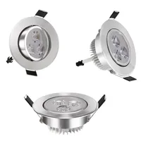 4PCS cool warm white 3W Downlight LED rotatable Recessed Ceiling Light Spotlight Lamp Driver 110V315K