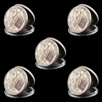 5pcs usa 82nd Airborne Division US Liberty Eagle Custom Metal Copper Militaire Challenge Coin Collectibles Gifts193b
