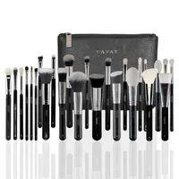 Yavay 25pcs Pennelli Makeup Brushes Set Professional Blending Premium Artiste Yavay En cuir Maquillage Tools Cosmetic Brush Tools 230G