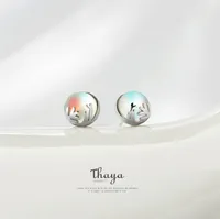 Thaya 925 Silver Aurora Forest Earring Earrings Original Design Jewelry for Women Elegant Gift 2106165714139