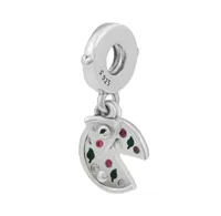 Fits European Pandora Charms Bracelets Passion For Pizza Dangle beads 100 925 Sterling Silver Charm DIY Jewelry For Women Wholesa4633208
