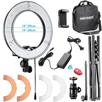 Neewer 14-inch Outer Led Ring Light Selfie Ring Light Pography Ring Lamp with Light Stand Kit for Youtube Makeup for phone C1002250r