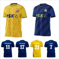 21 22 DINAMO ZAGREB SOCTER JERSEYS 2021 2022 Home Yellow Gnk orsis Petkovc Peric Olmo Ademi Gojak Men Football Shirts Uniforms Maillots de