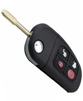 Car 4 Buttons Remote Flip Folding Key FOB Case Shell Uncut Blade For Jaguar X type XJ type S type9947265