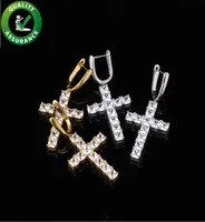 Designer Earrings Luxury Jewelry Dangle Chandelier Cross Earring Mens Women Fashion Diamond Earings Stud Hip Hop Bling Charms Rapp8791925