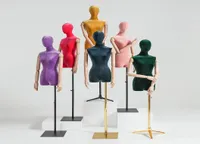 High Quality Women039s Colorful Wooden Hand Mannequin Velvet Model For Display3960487