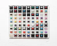 Toetsenbordmuiscombo's 81 Switch Switches Tester met acrylbasis lege keycaps voor mechanisch toetsenbord cherry kailh gateron outem