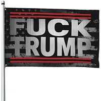 Fuk Donald Trump Flag 3 × 5 أقدام لون زاهي وتلاشي