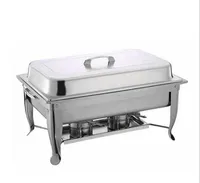 Whole 4 Set Stainless Steel Foldable Buffet Chafing Dish Set