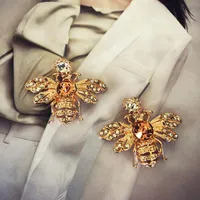 Dangle Chandelier Fashion Marca Design Bee Brincos Animal Earring Pearl Party Women Woman Jóias Gold Trend Alloy Único Lik281e