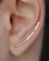 925 Silver Ear Clip Earrings Gold Filled Jewelry Vintage Handmade Hammered Jewerly Pendientes Oorbellen Boho For Women 2207189618207