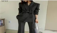 Two Piece Dress 2 Set Women Suits 2021 Spring Autumn Long Sleeve Office Lady Blazer Jacket Korean Slim Casual Loose Work Wear Trou1741606