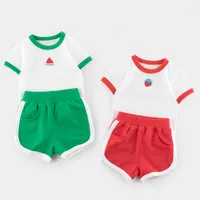 Conjuntos de ropa Ropa de niña 2022 ROPA SUMMERS Pour Enfants Niños Niños Niños Biños Enfant Garcon Kinder Kleider Rupa Infantil Pra