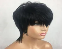 Vancehair Short Pixie Cut Straight Remy Human Hair Wigs для женщин 150 Glueless Not Lace Wig5231798