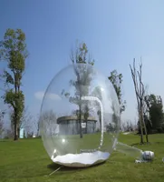 3 -метровая надувная пузырьковая палатка Большой дом DIY House Outdoor Games Home Backyard Camping Transparent Tent для детей с воздушной воздушной воздушной средой 4750159