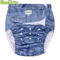 Goodbum Adult Cloth Diapers Reusable The Elderly Washable Diapers Breathable Incontinence Pants Pure Color The Adjustable 1016293j