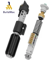 Buildmoc 스타 영화 인물 일반 로봇 고충적인 베이더 광선 검 사커 헤일드 모델 전투 무기 빌딩 블록 아이 장난감 Xmas 선물 H483659