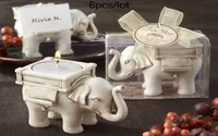 Wedding candle holder Lucky Elephant AntiqueIvory Tealight HolderNO TEE LIGHT CS838 6PCSLOT9985936