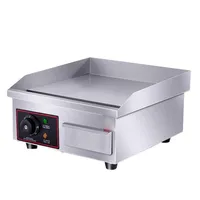 A￧o inoxid￡vel el￩trico 304 M￡quina de grade de panela plana 110V 220V Commercial japon￪s Teppanyaki Grill Electric Dorayaki Machine273R
