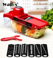 Creative Mandoline Plastic Vegetable Fruit Slicers Cutter With Adjustable Stainless Steel Blades Carrot Potato Onion Grater 2103
