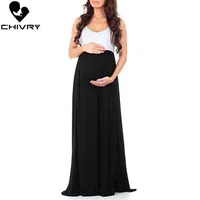 Chivry 2020 New Maternity Dress 캐주얼 임신 옷 소매 최대 드레스 엄마 임신 드레스 vestidos de maternidad270e