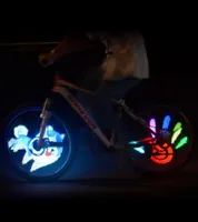 Światła rowerowe 64 diody LED Bezprzewodowe Rower Spoks