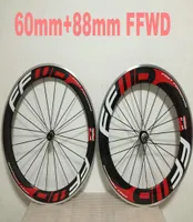ffwd 60mm 88mm Alloy Brake Clincher Carbon Wheelset Road Racing Carbon Wheelsets Clincher Bicycle Wheels Wheelset4940718