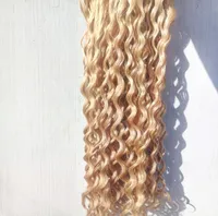 Brazilian Human Virgin Deep Curly Hair Extensions Remy Dark Blonde 27 Color Hair Weft 23Bundles For Full Head4749849