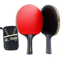 Table Tennis Raquets 2PCS Professional 6 Star Racket Ping Pong Set Pimples in Rubber Hight Quality Blade Bat Paddle with Bag 221121