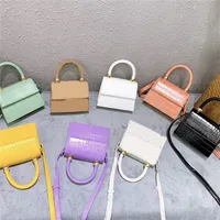 2021 Girls Designer Handbag Fashion Woman Candy Colored Mesenger Borse Kids Casual Sinlge Spalla Lady Mini borsa F224258i