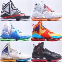 High Quality LeBrons XIX 19 Basketball Shoes 19s Royalty Fast Food Bred Space Jam Dutch Blue Lime Glow Tune Squad Classic Mens Wom2177