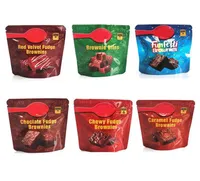 Infused Brownies Edibles Упаковочные пакеты 600 мг пустые жевательные Funfetti Fudge Chocolate Snack Caramel Bites Red Velvet9405572