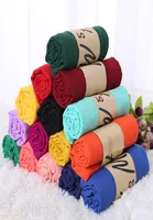 Baumwollweiche Schalsschals für Frauen Mode -Leinen Nationale Schalschals einfacher Schals 180 x 55 cm Geschenk Ganz 0043Sc5392347