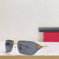 Новые солнцезащитные очки для дизайна моды 0068 Металлическая рама